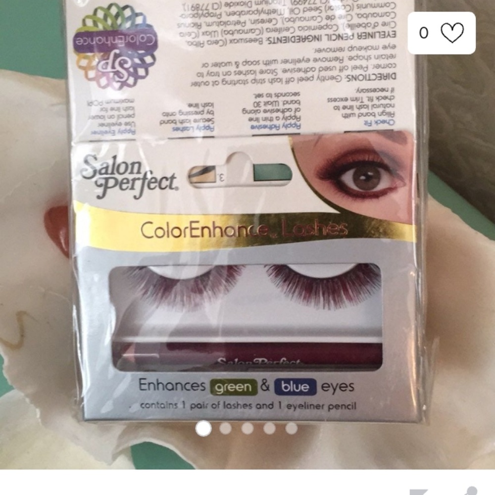 Salon Perfect ColorEnhance Lashes - Burgundy Accent for Green & Blue Eyes